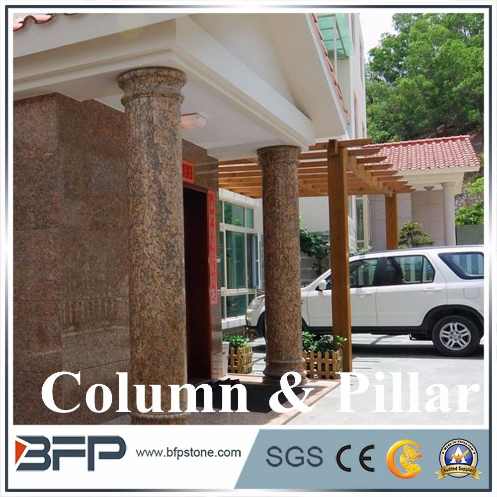 Roman Round Pillar Marble Column Natural Stone Columns