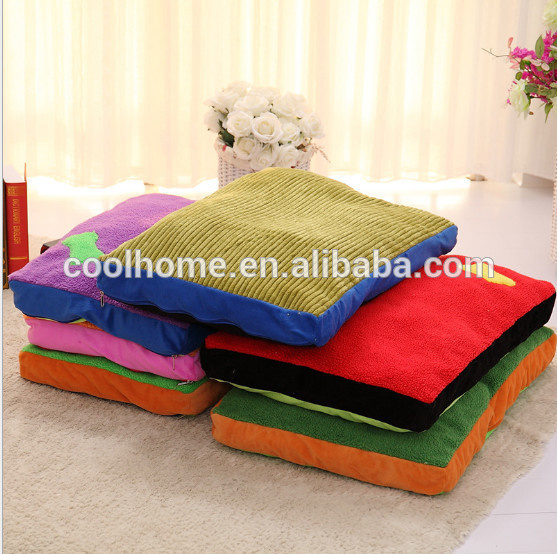 2016 New Design Square Shape Soft Fabric Dog Mat