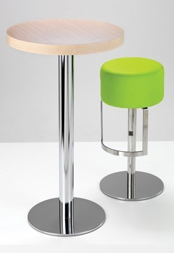 Round Stainless Steel Bar Table