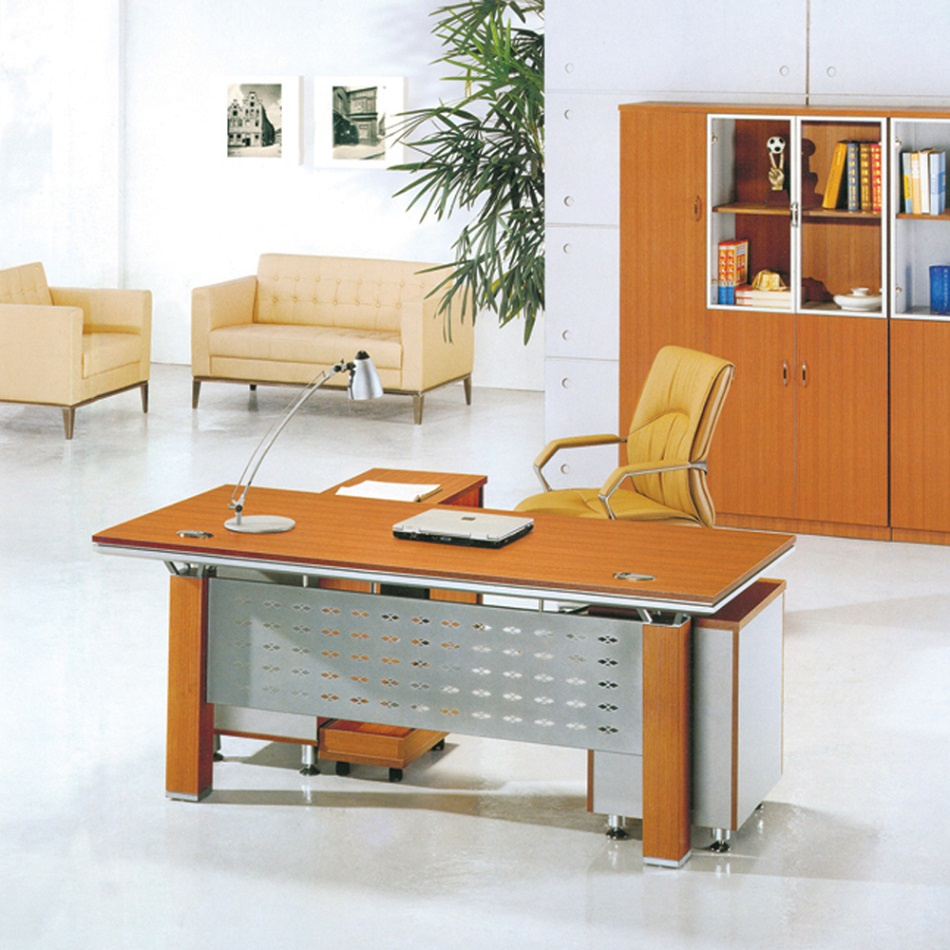 Economy Customizable High Quality Wooden Office Table with Aluminium (SZ-ODT619)