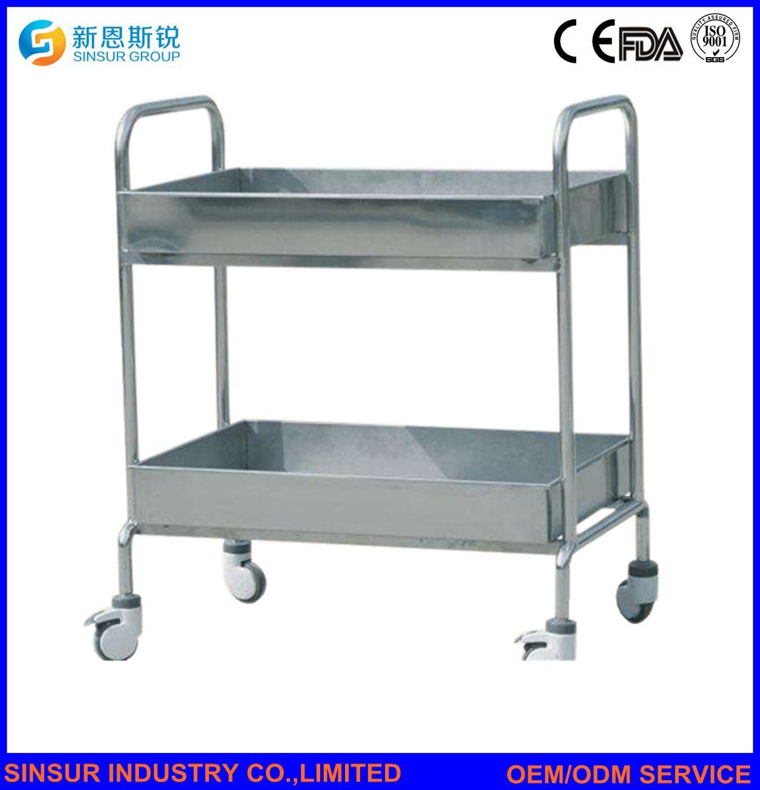 Best Selling China Stainless Steel Hospital Delivery Medical Trolley