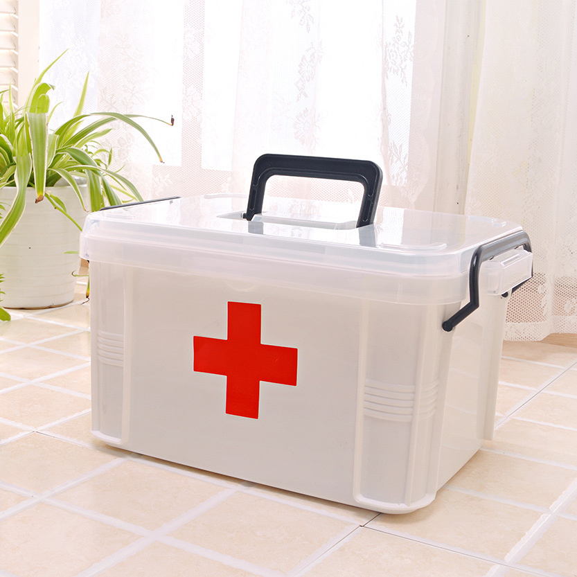 PP Material White Household Plastic Medicine Cabinet