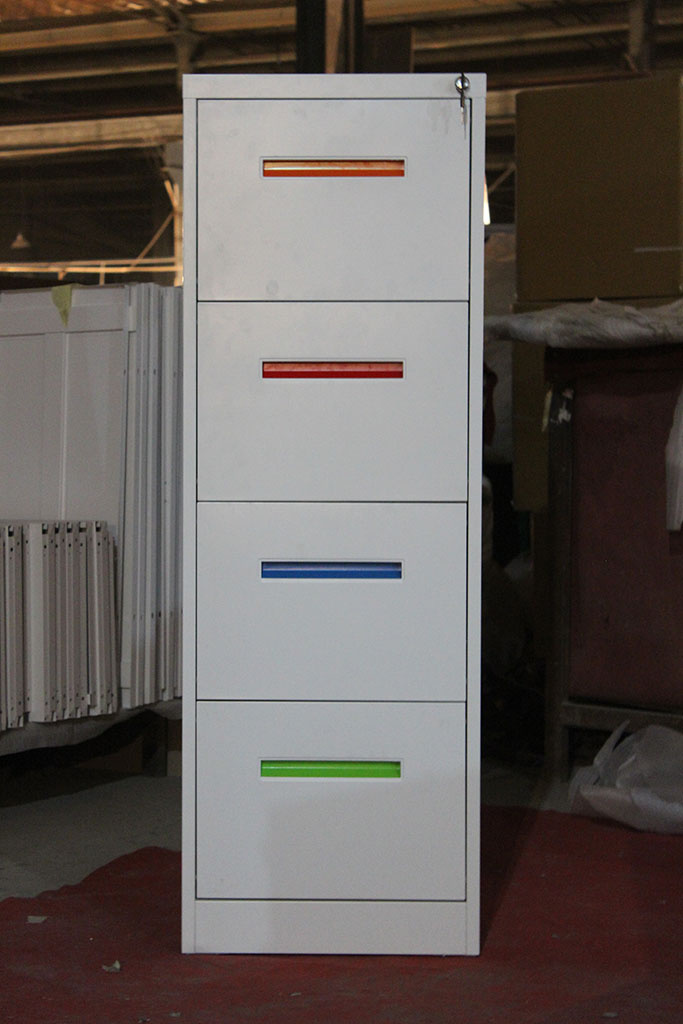 Full Extension 4 Drawer Steel Filing Cabinet