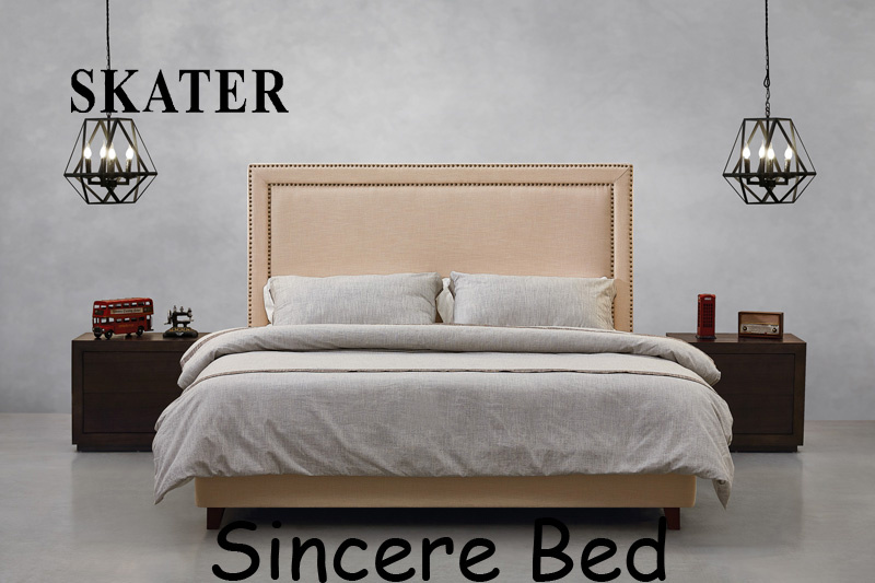 Home American Style Bedroom Furniture Fabric Bed