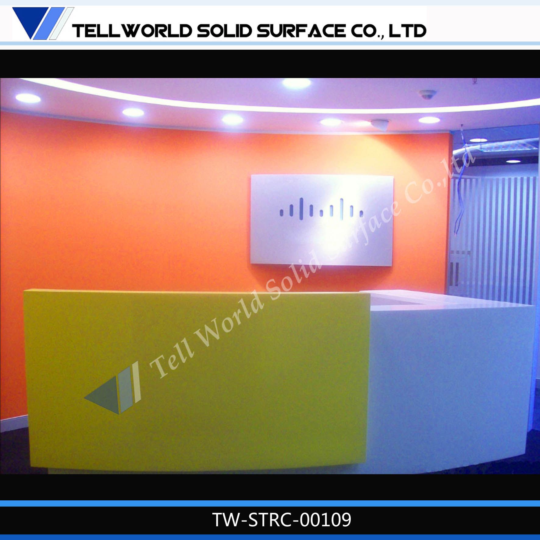 Modern and Fancy Design High Glossy Beauty Salon Reception Desk