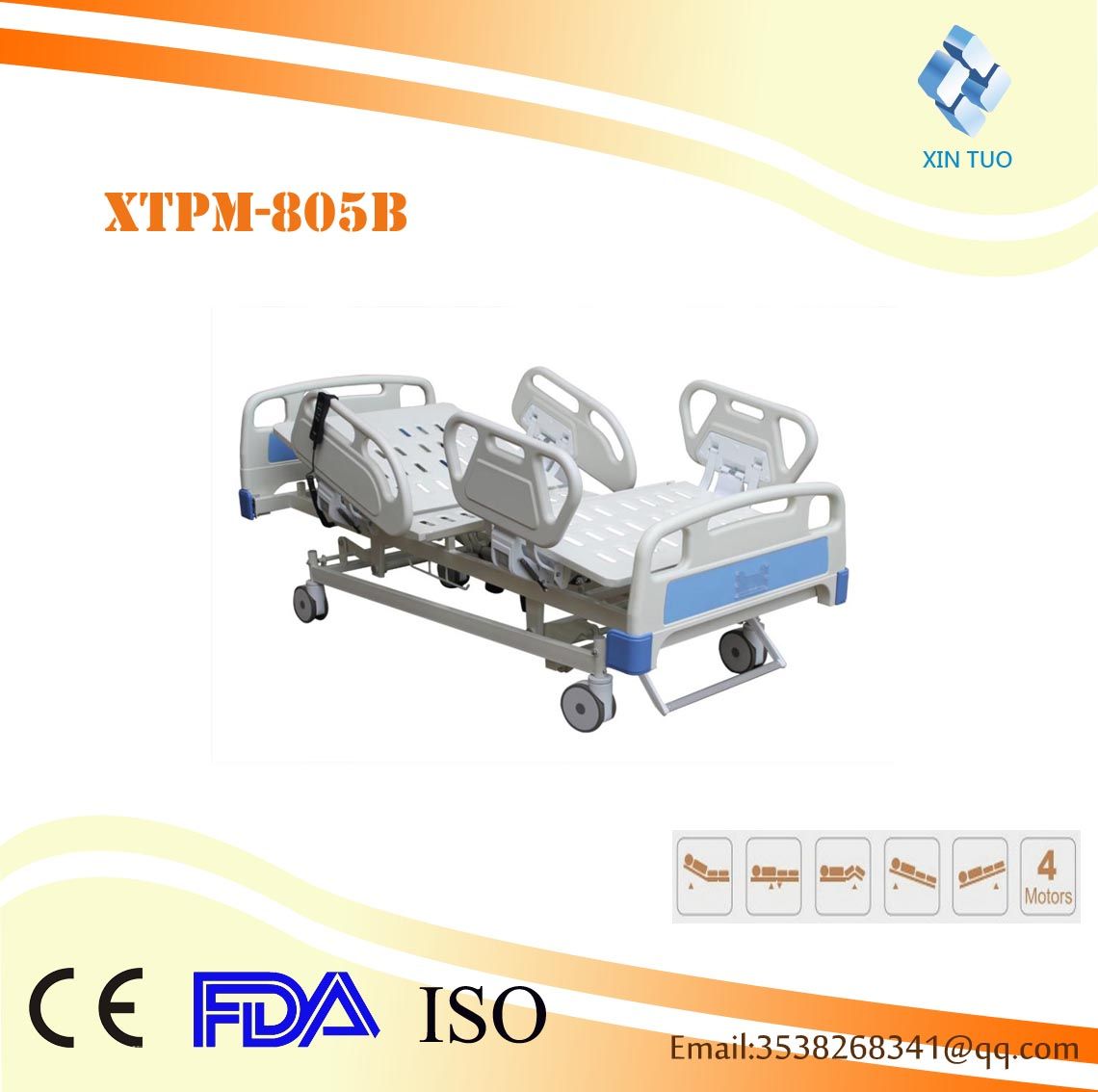 Superior Quality Electric Five-Function Medical Care Bed