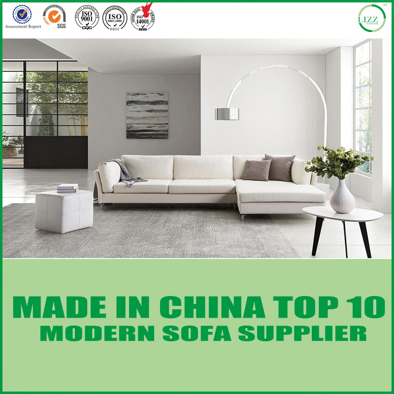 Korea Leisure Modern Leather Corner Sofa