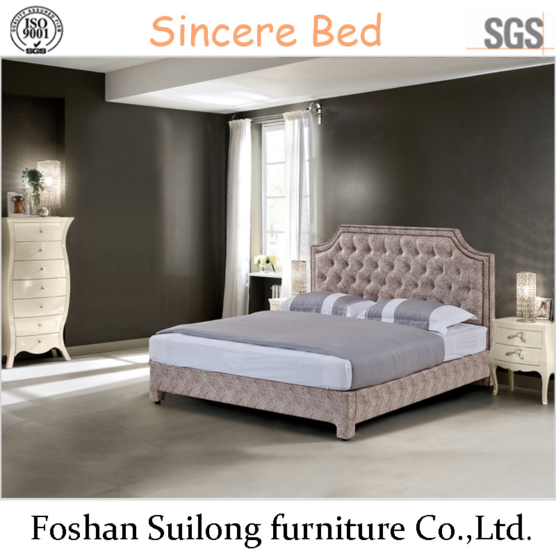 1107 Real Leather Modern Bed