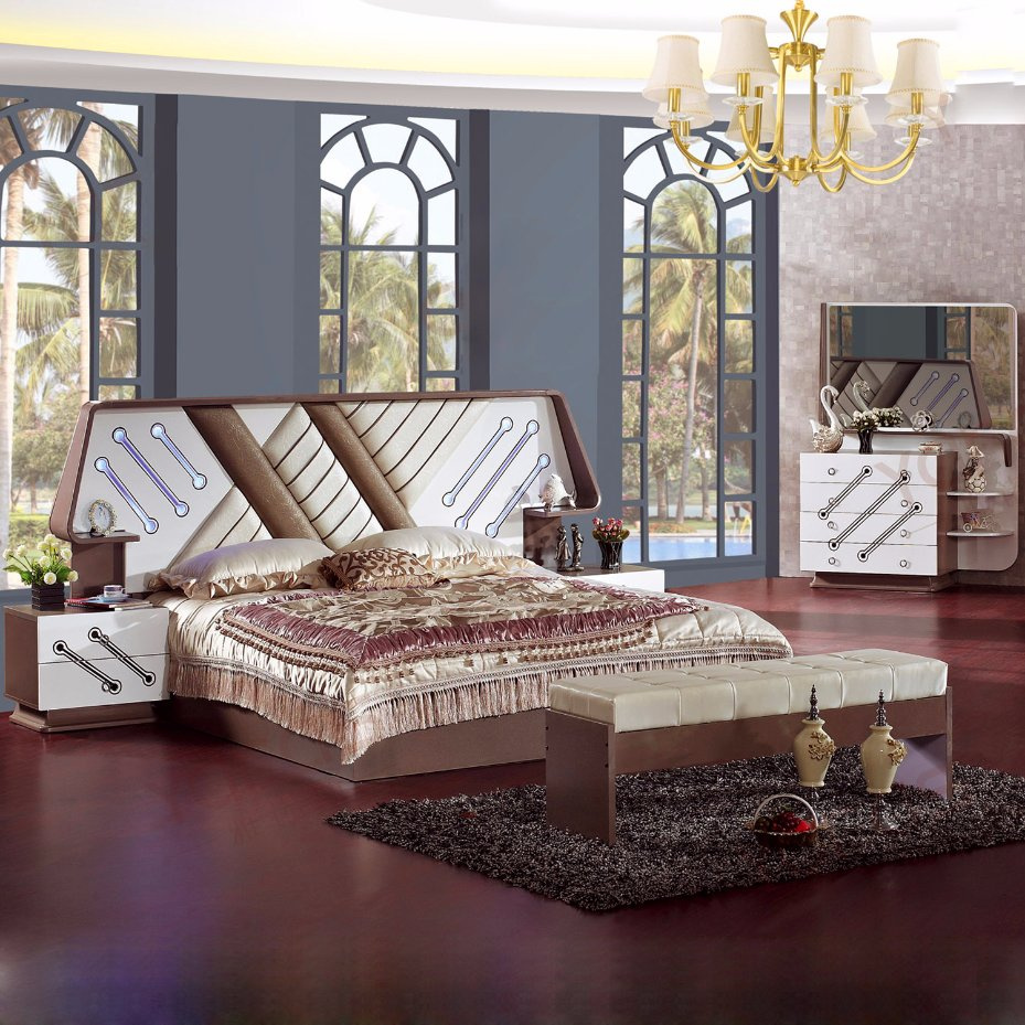 Classic Bedroom Furniture Set with Classic Bed (6618)