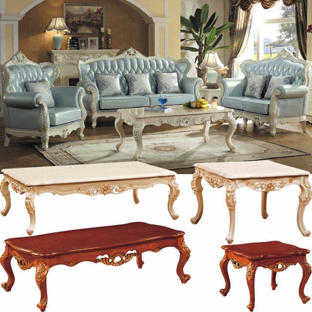 Classic Leather Sofa with Living Room Cabinets for Home Furniture