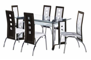 Glass Dining Table and Chairs