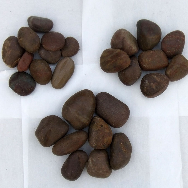 Red Polished a Natural Cobble &Pebble Stone (SMC-PR024)