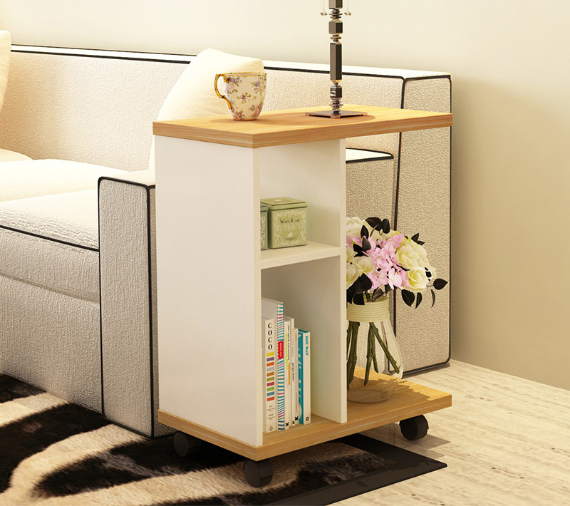 Living Room Movable Tea/End /Side Table Style Square Wood Coffee Table New Design