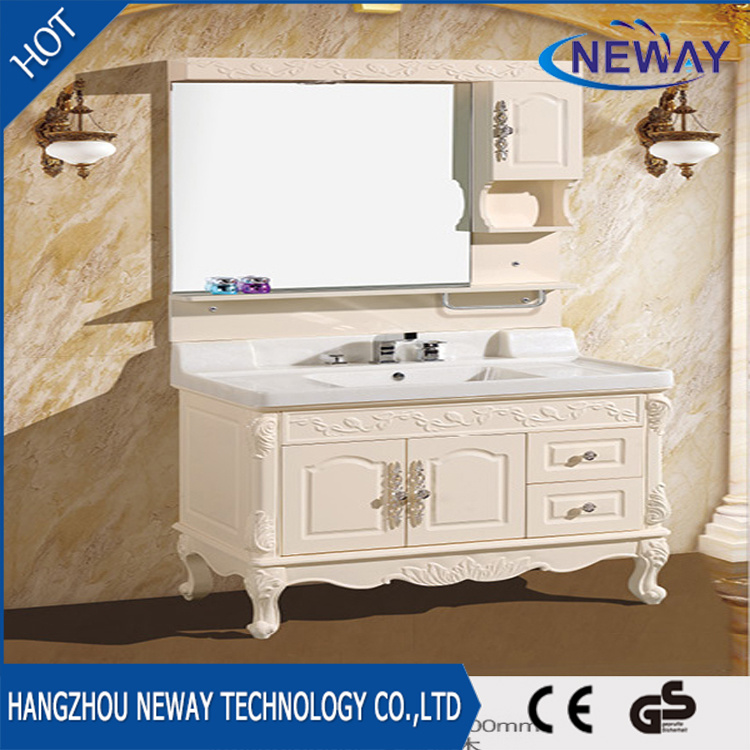 Wholesale Floor Standing Solid Wood Bathroom Vanities