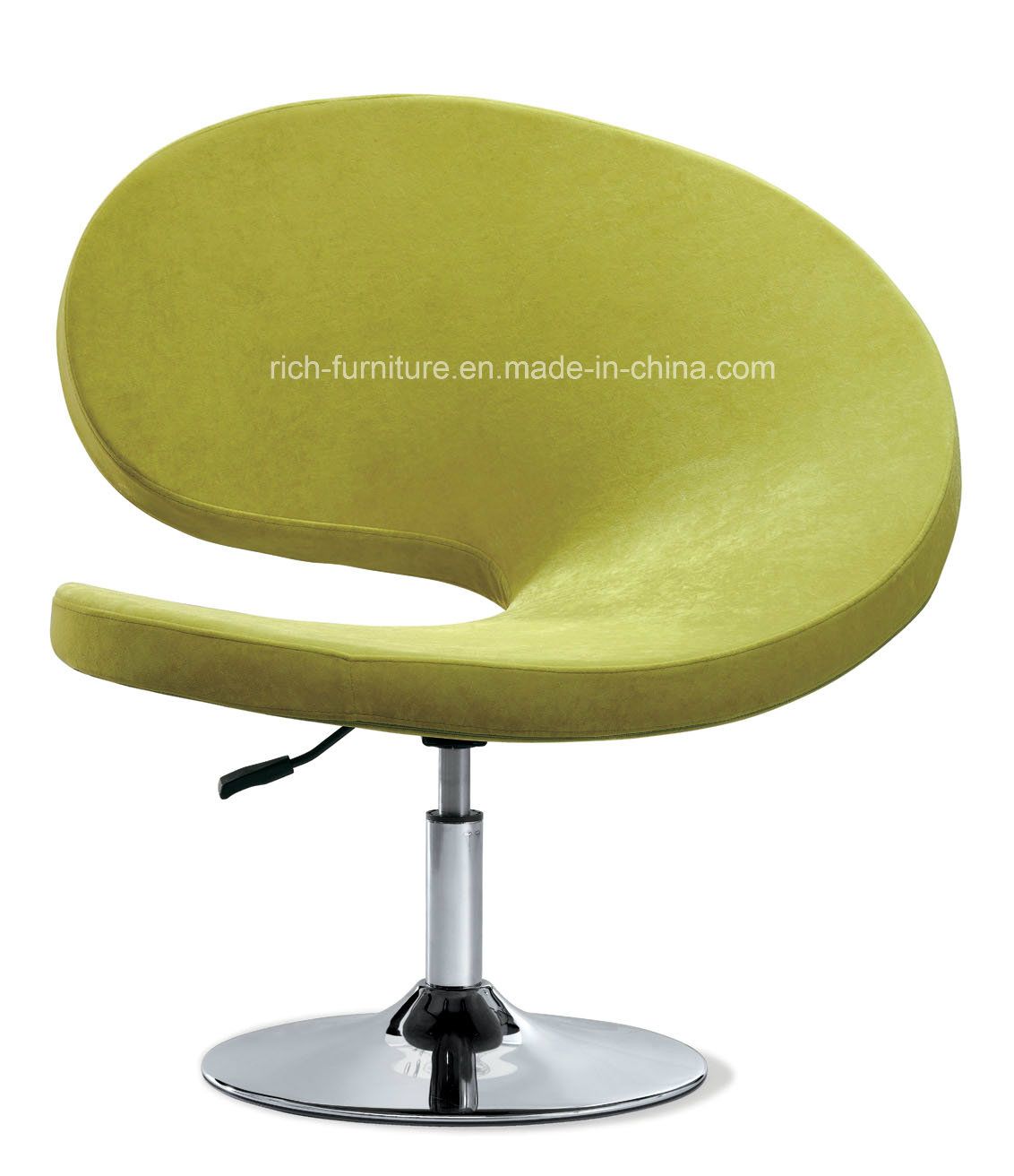 Popular Metal Base Swivel Bar Chair (Yellow)