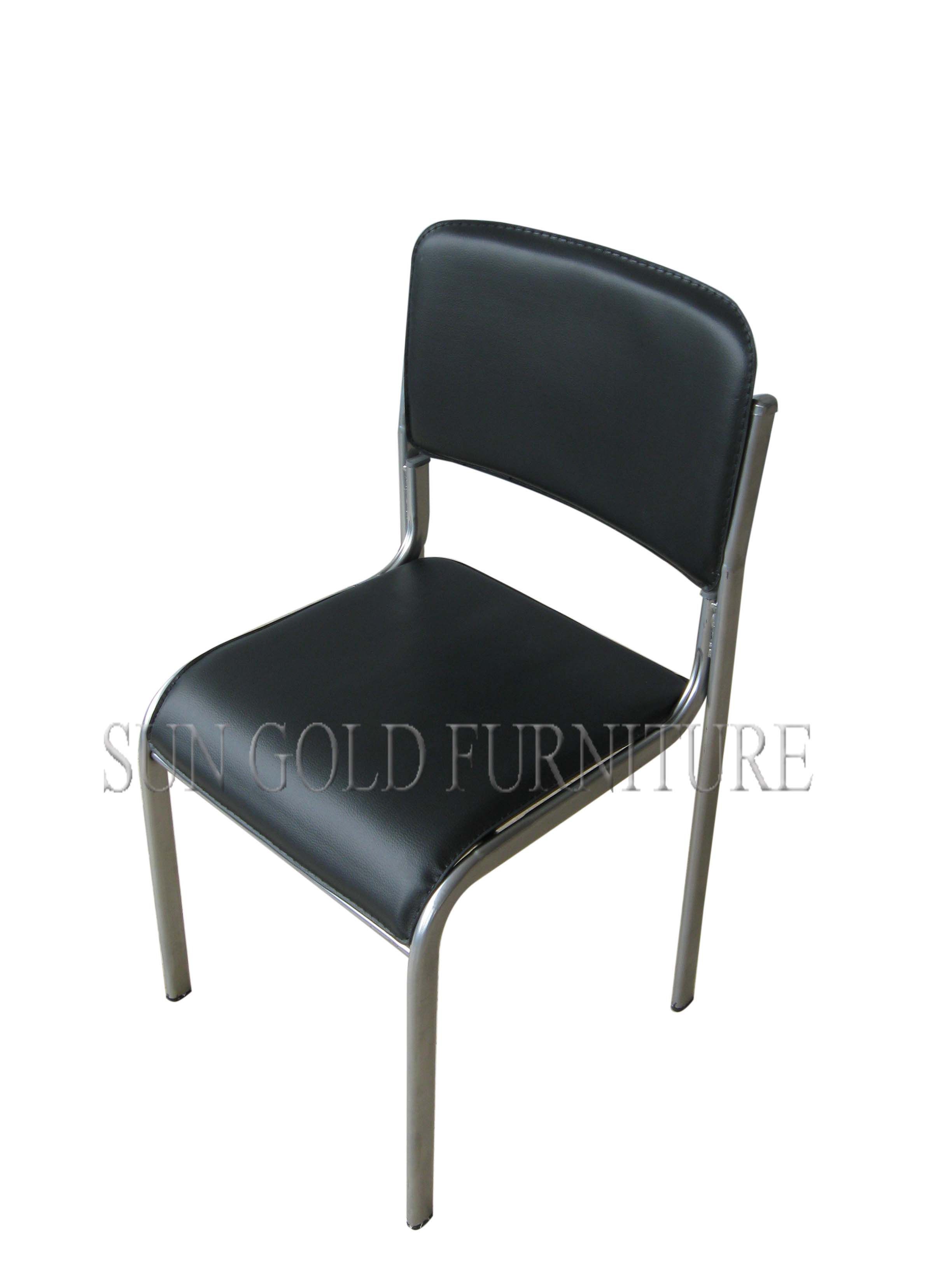 Popular Office Waiting/Meeting Room Chrome Iron Tube Base Chair (SZ-OC138C)
