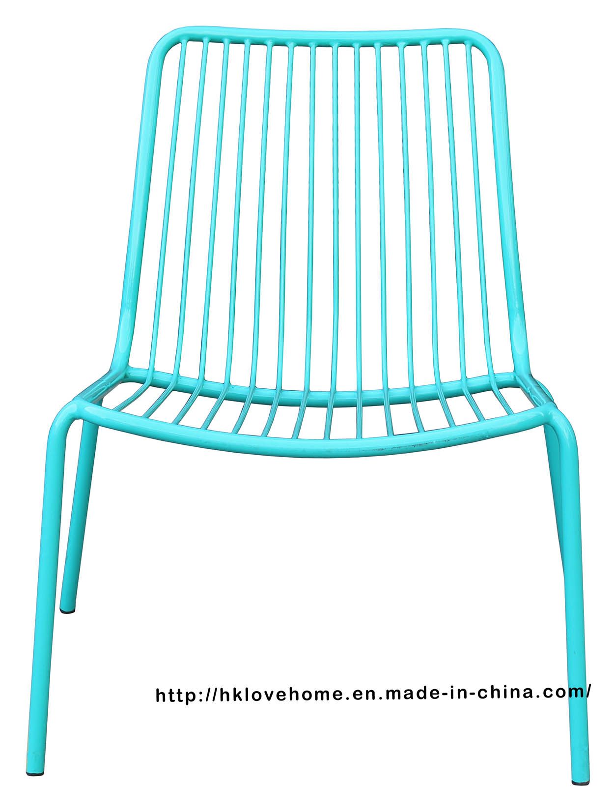 Replica Living Room Stackable Side Metal Wire Leisure Chairs