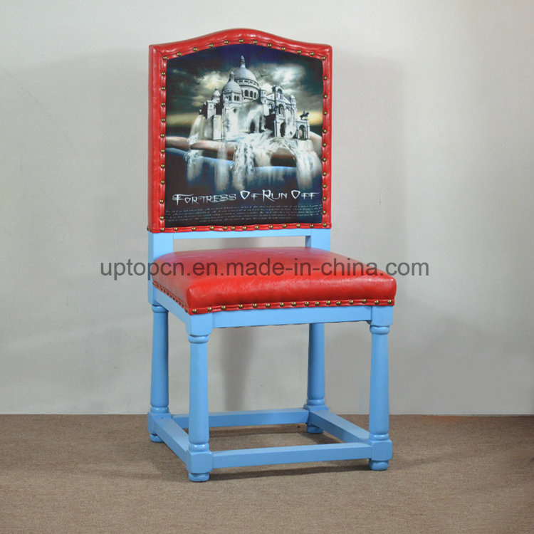 Square Rubber Wood Reataurant Chair with PU Leather (SP-EC661)