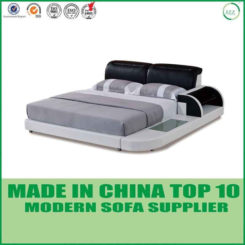 Leather King Bed for Bedroom Use