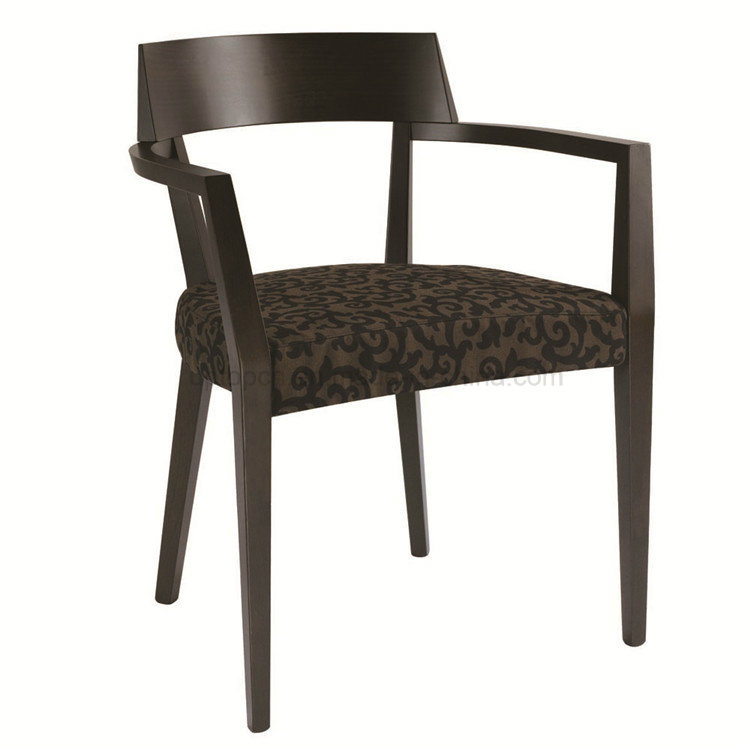Best Sale Solid Wood Hotel Furniture Upholstery Chair with Armrest (SP-EC806)