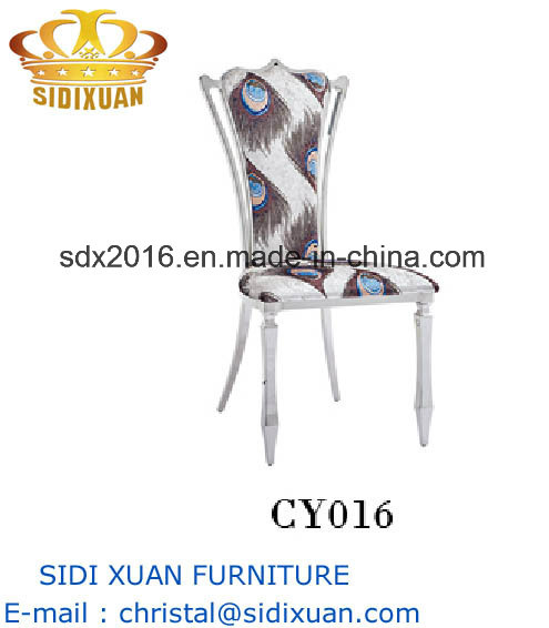 Special Fabric Stainless Steel Frame Dining Chair for Living Room