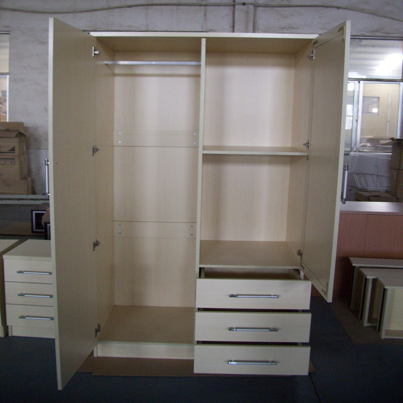 Custom Made Modern Design Melamine Wood Bedroom Wardrobe