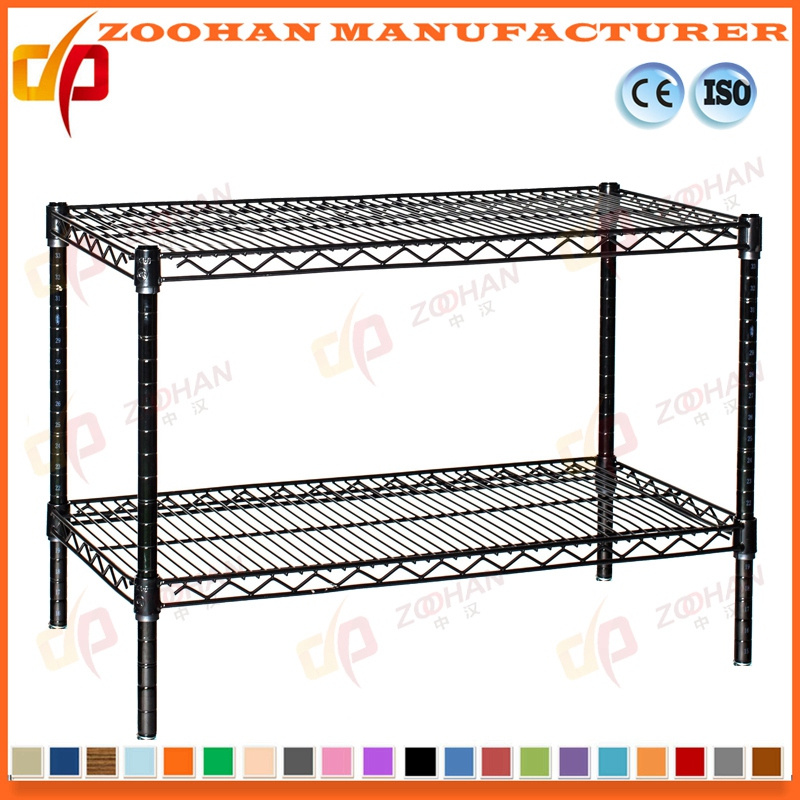 Chrome Office Kitchen Ikea Storage Stand Wall Wire Shelving (Zhw151)