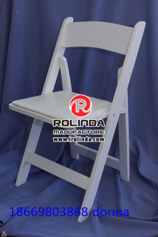 Anna Wood White Event Wedding Folding Chair
