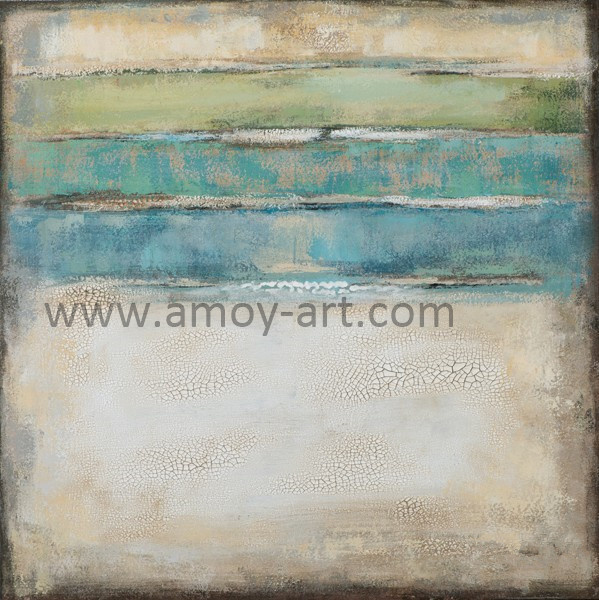 100% Handmade Nordic Style Abstract Canvas Painting for Wall Decor