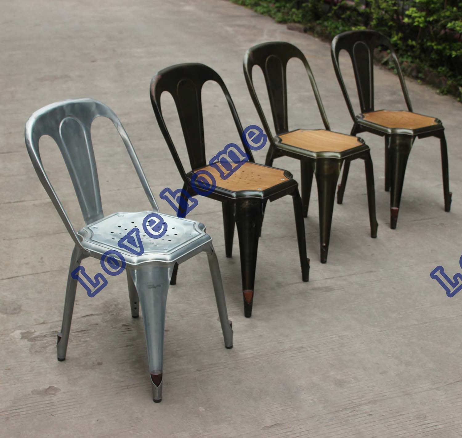 Industrial Classic Vintage Armand Metal Dining Restaurant Garden Chair