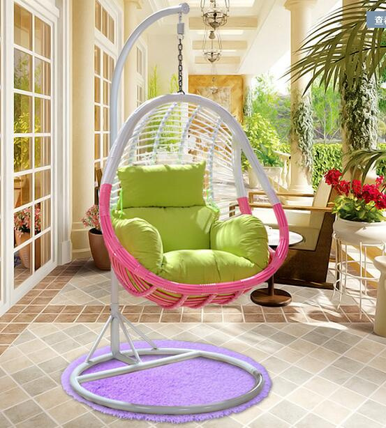 PE Rattan Hanging Chair Hanging Sofa Swing Hammock with Cushion