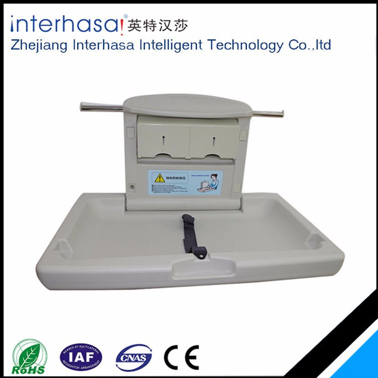 Wall-Mountec Plastic Folding Baby Changing Station Table