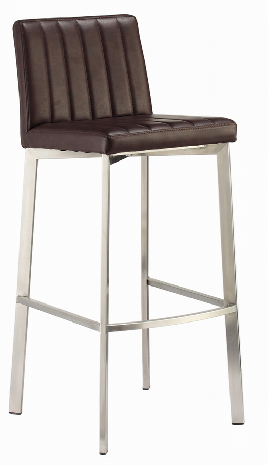 Stainless Steel Fixed Bar Stool Design