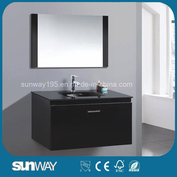 Newest European Furniture MDF Bathroom Vanity with Mirror