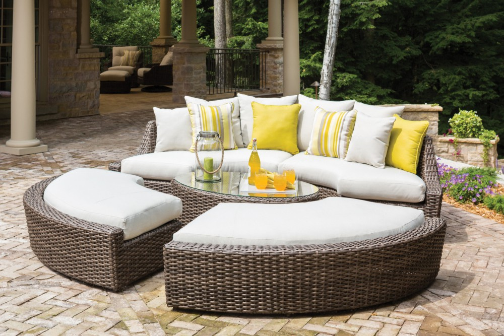 Garden Rattan Detachable Daybed Wf050025