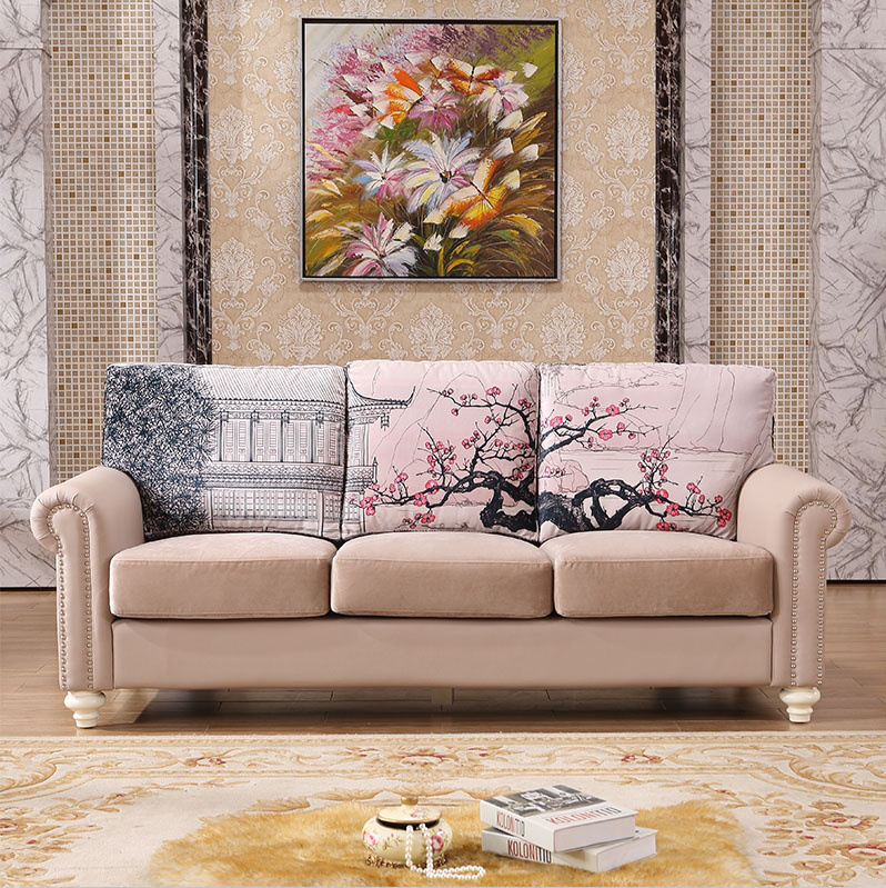 Modern Style Simple Wooden Sofa Set Design