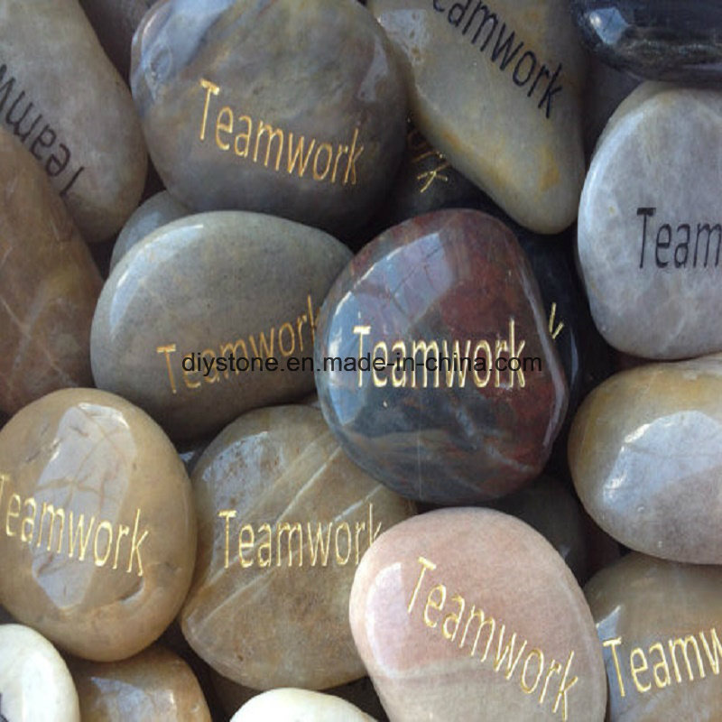 Engraved Rock Decorative Pebble