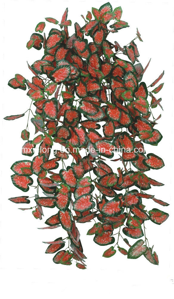 Artificial Plant Green Vine Caladium as Department Decoration