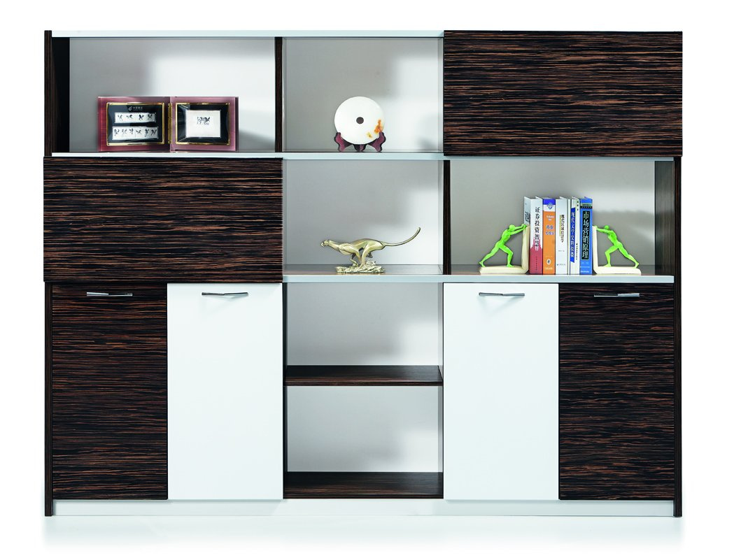 6 Door Melamine Veneer Paint Filing Cabinet Bookcase Bookshelf