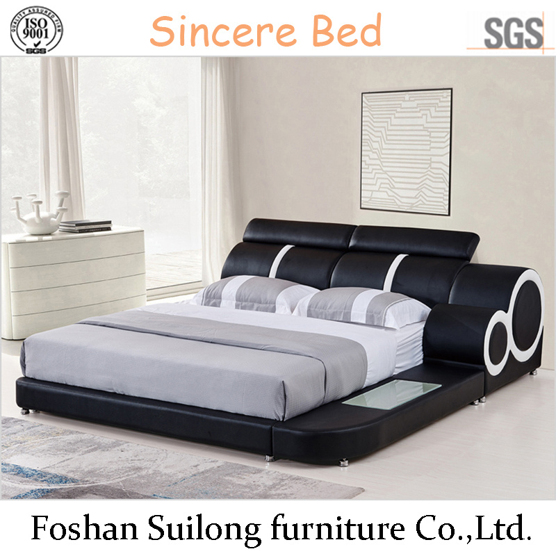 American Style Leather Bed Bedroom Furniture Lb824