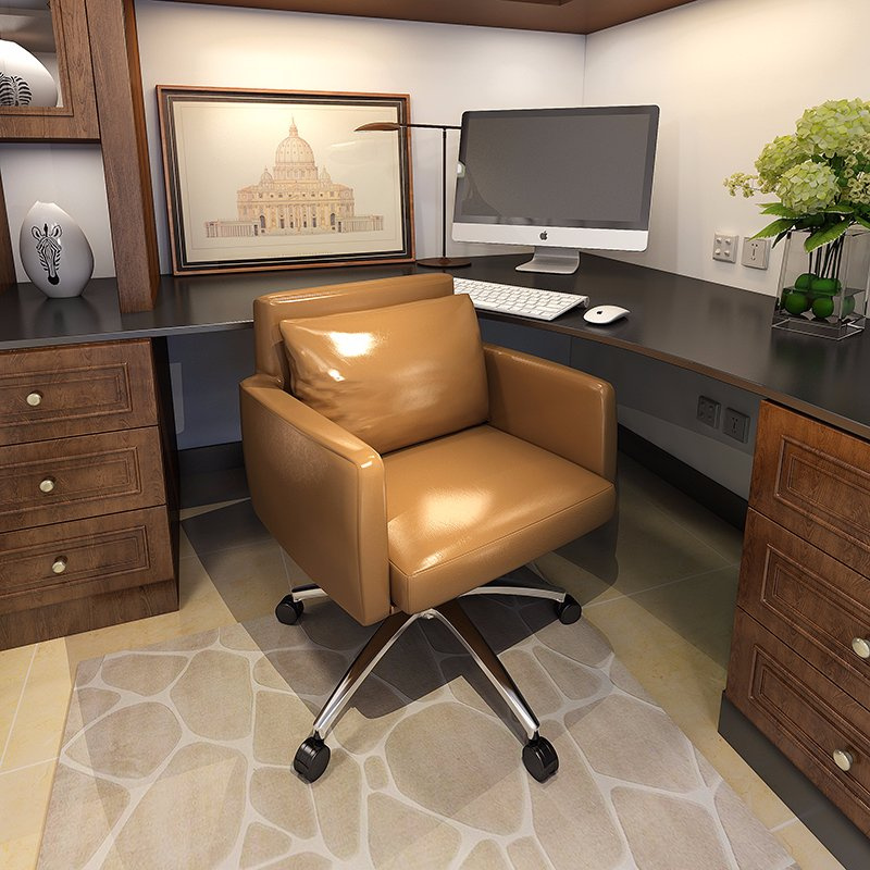 Low Back PU Leather Swivel Office Relax Chair