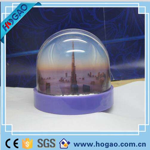 OEM Plastic Photo Snow Globe for Decoration