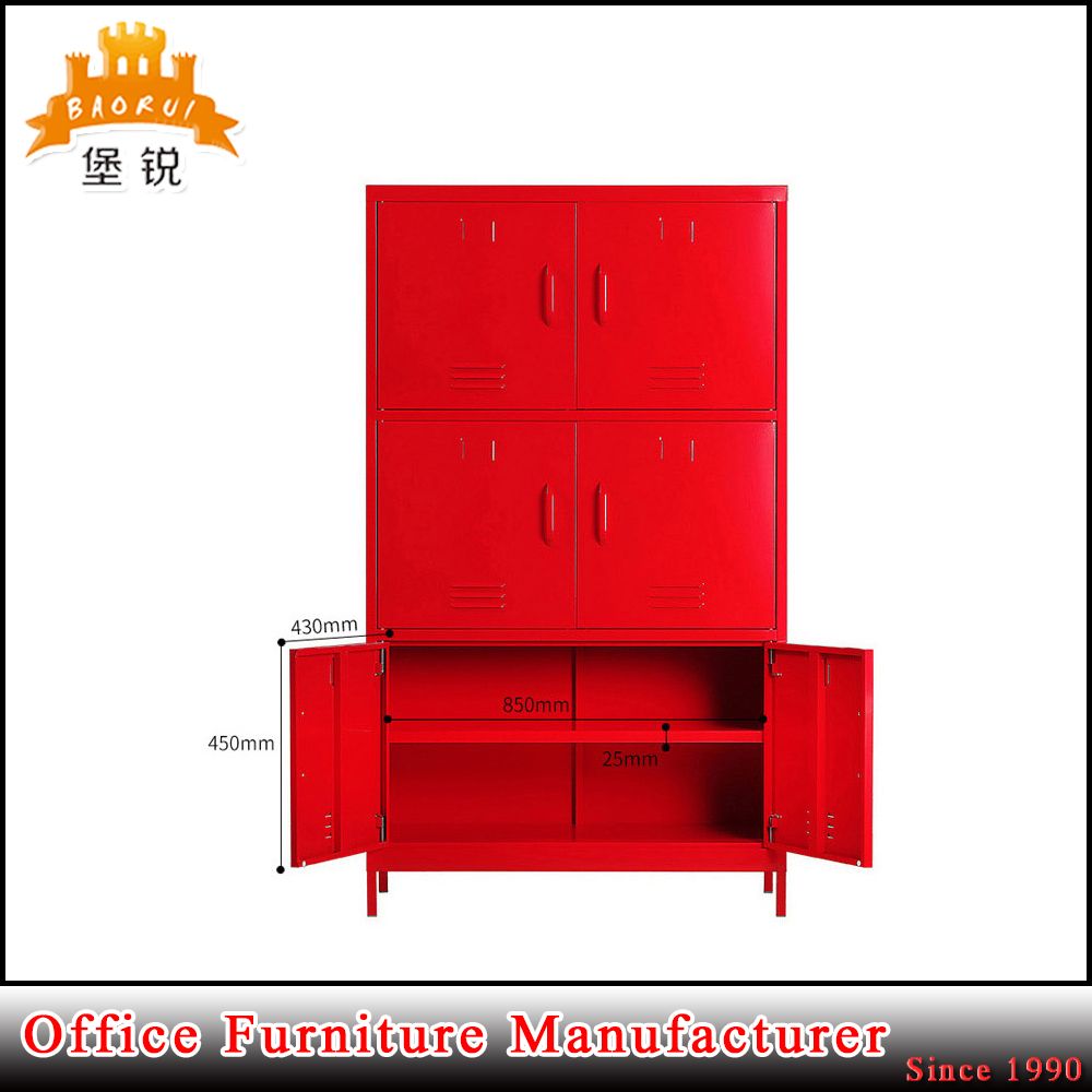 Fashion 6 Doors Iron Storage Cabinet