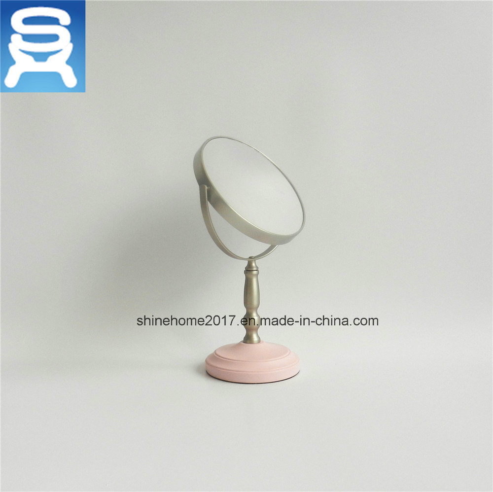 Modern Style Bathroom Desktop Bronze Plating Makeup Cosmetic Mirrors