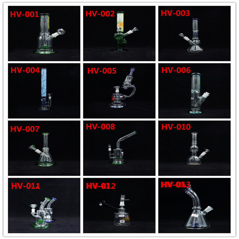 Colorful USA Decoration Glass Water Smoking Pipe with Nice Design
