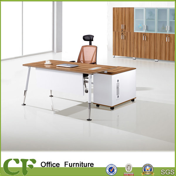 Wood Nature Color Metal Leg Office Desk for Sale