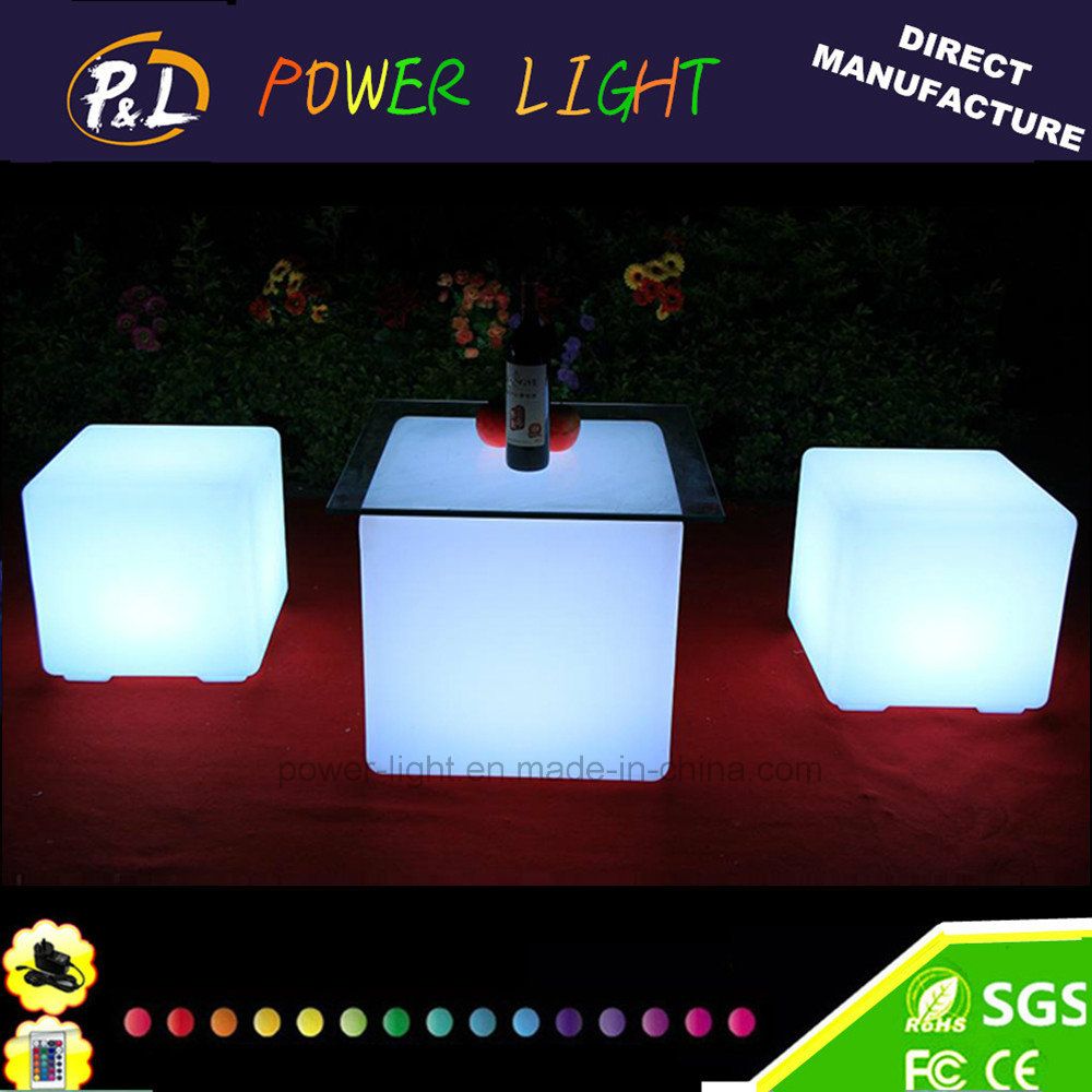 Event Decorative RGB Color Changing LED Bar Cube Chair