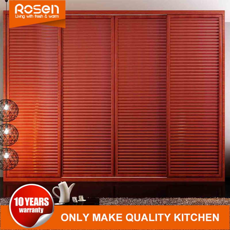Red Melamine Sliding Wardrobe Hot Sale From China