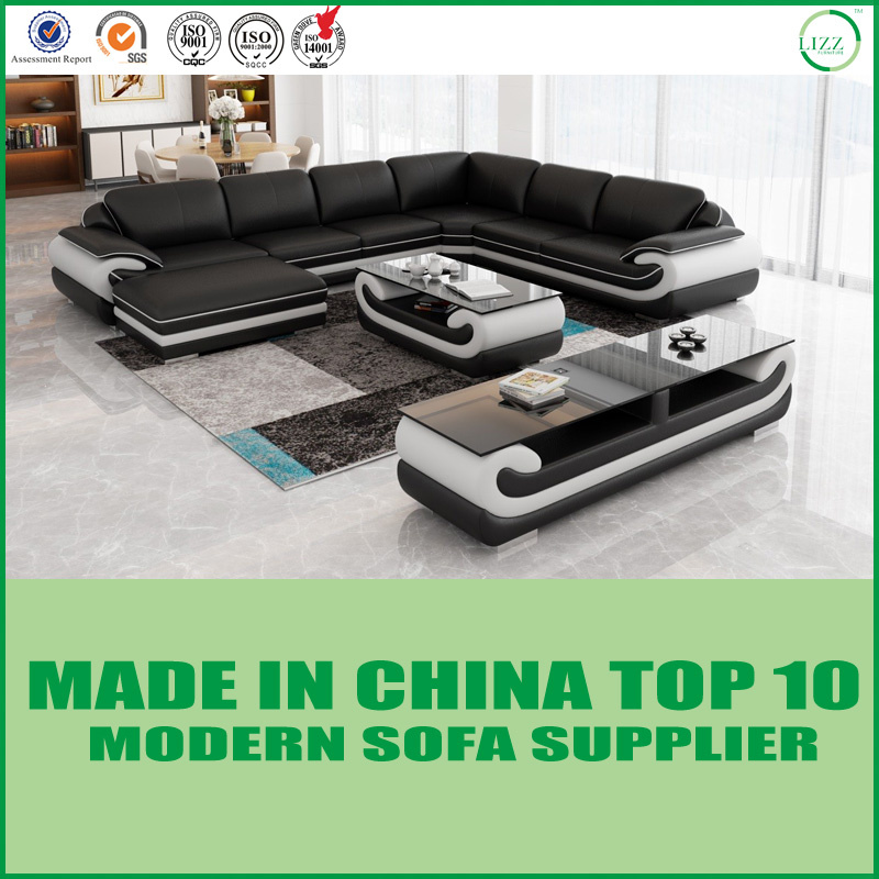 Leisure Sofa Antique Modern Furniture Leather Sofa Set