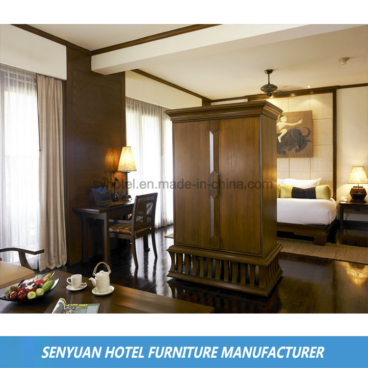 Natural Paint Furnishing Hotel Bedroom Wooden Wardrobe (SY-BS209)